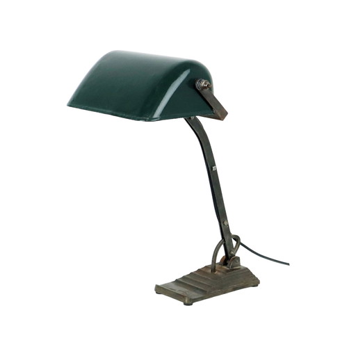 Lampada da notaio industriale Art Déco 