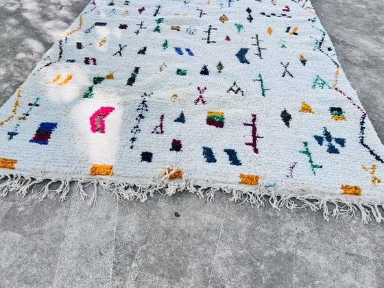 Alfombra bereber marroquí 250/300cm, Lana, Azul (foto 2 de 6)