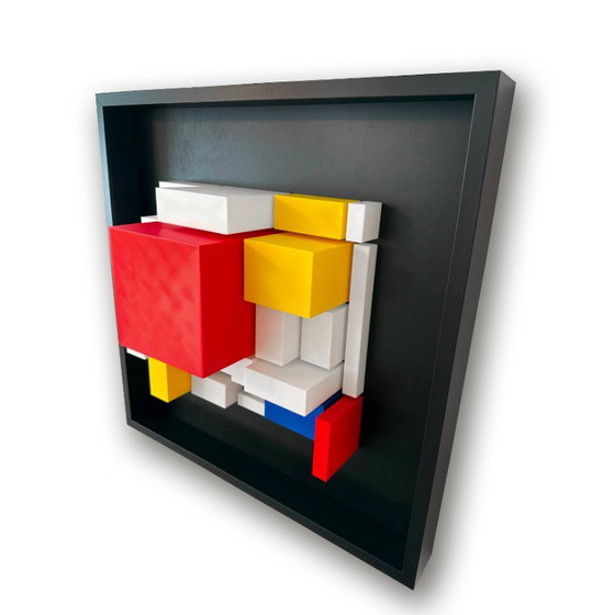 Anklänge an Mondrian – Studio Mihai Enescu, Wanddekoration, Wood, Plastic (photo 7 of 13)