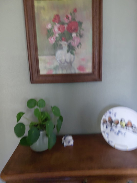 Image 1 of Vintage painting vase flowers from Lierssum