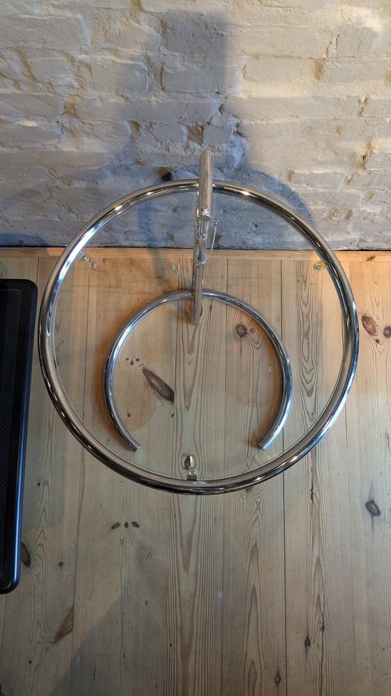 Image 1 of ClassiCon Eileen Grey E1027 side table glass chrome design classic