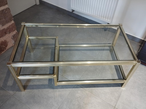 Table Basse Avec Ses 3 Plateaux En Verre