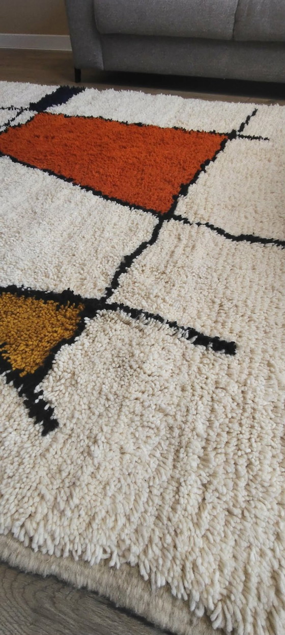 Image 1 of Berbertapijt vloedkleed nieuw wol 200 cm x 300 cm marokkaans