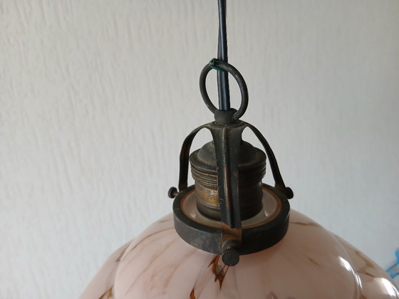 Suspension – Marbrée – Art Déco – Opaline – Glass (photo 5 of 7)