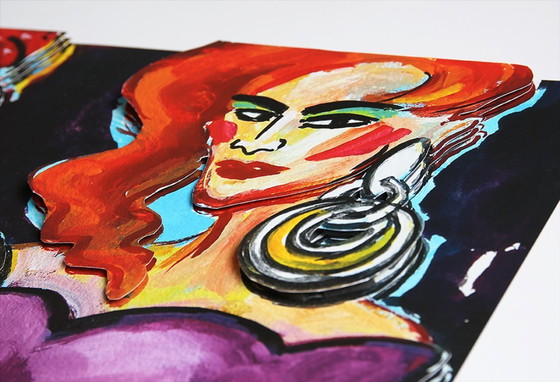 Image 1 of Bach, Elvira - Geloof, Liefde, Hoop - 3D constructie - niet gesigneerd