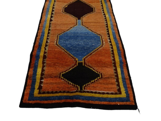 Image 1 of Alfombra Gabbeh semiantigua - 385 x 100 cm - Anudada a mano