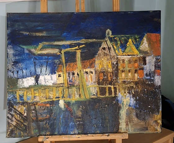 Gent by Night, Kathleen Storme (40 x 50 cm), Dipinti e disegni, Tela, Multicolore (foto 2 di 8)