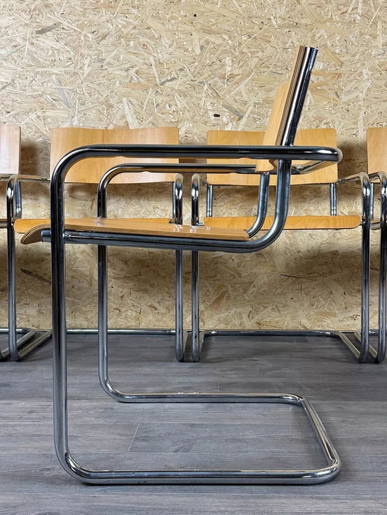 Image 1 of 5 sillas de los años 80, sillones voladizos, diseño Plurima Italia