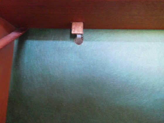 Image 1 of Danish folding sideboard/ coat rack by Hoff & Østergaard for Virum Møbelsnedkeri