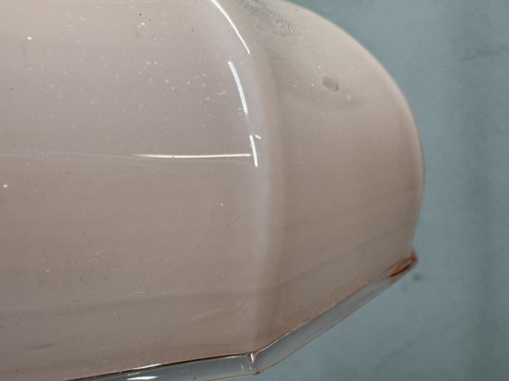 Image 1 of Lampada a sospensione antica Art Déco: vetro elegante e atmosfera senza tempo