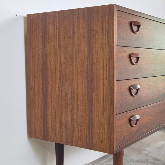 Kai Kristiansen vintage 60s Danish Rosewood Chest of drawers, FM Møbler, Brown (photo 16 of 20)
