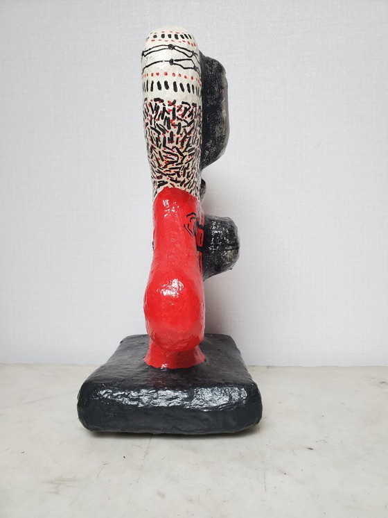 Image 1 of Pappmaché-Skulptur des Bildhauerpaares Kaj Alexandre - Ficaja Chantal (geb. 1959) (Ref. 4086)