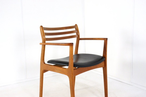 Image 1 of Ensemble de 5 + 1 chaises vintage danoises