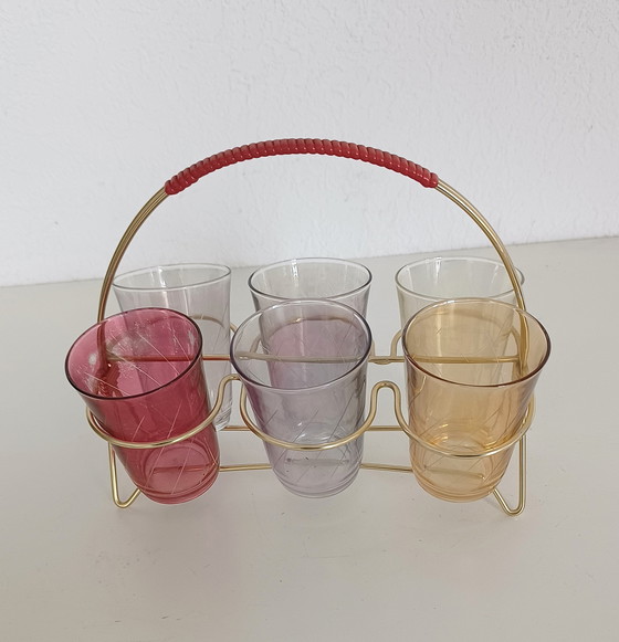 Image 1 of Ensemble de verres à eau des années 50