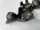 Vintage Walter Bosse bear bronze candle holder midcentury for Herta Baller