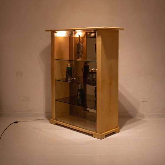 Aldo Tura Vetrina Razionalista in Pergamena mod. 2100, di Tura Milano 1970 – Vetrine, Glass (photo 26 of 27)