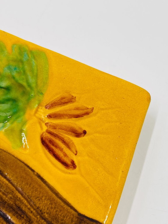 Image 1 of Plateau à fromages carré avec couteau Vallauris