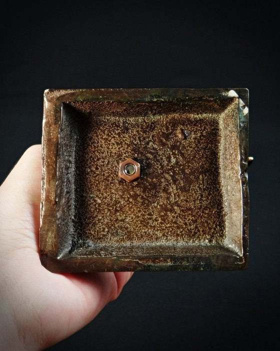 Image 1 of Yves Lohé "Cocorico" sujeto zoomorfo en bronce con pátina dorada de los años 90