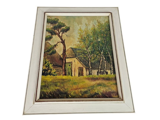 Landschaft – Öl auf Leinwand – W. Boomstra – 1960er Jahre