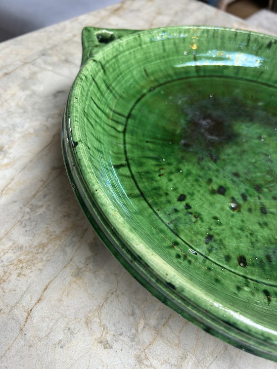 Image 1 of Beautiful Handmade Tamegroute Bowl – Moroccan Pottery – 35cm