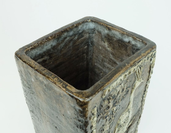 Image 1 of Large Vase Turid Mjelve Norwegian Studio Pottery 1970s