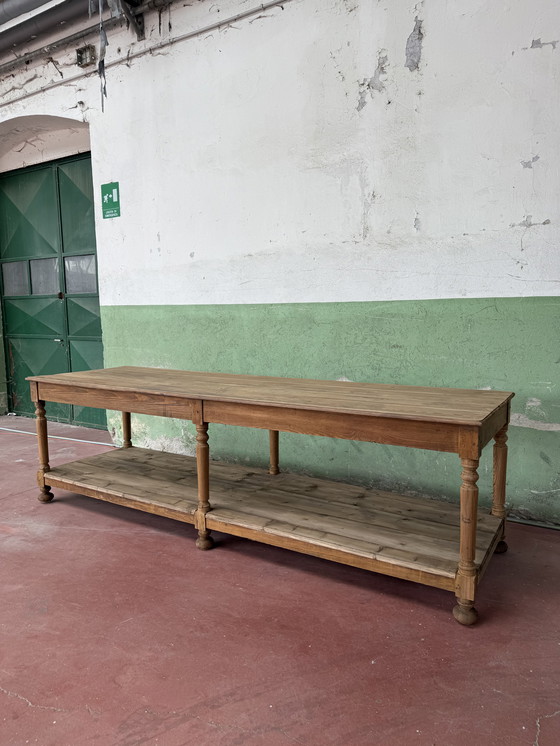 Image 1 of Bancone drappeggio del 800 in legno 