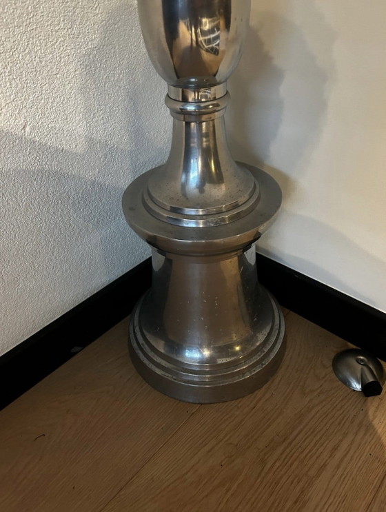 Grande portacandele/colonna color argento 125cm – Metallo, Alluminio (photo 3 of 5)