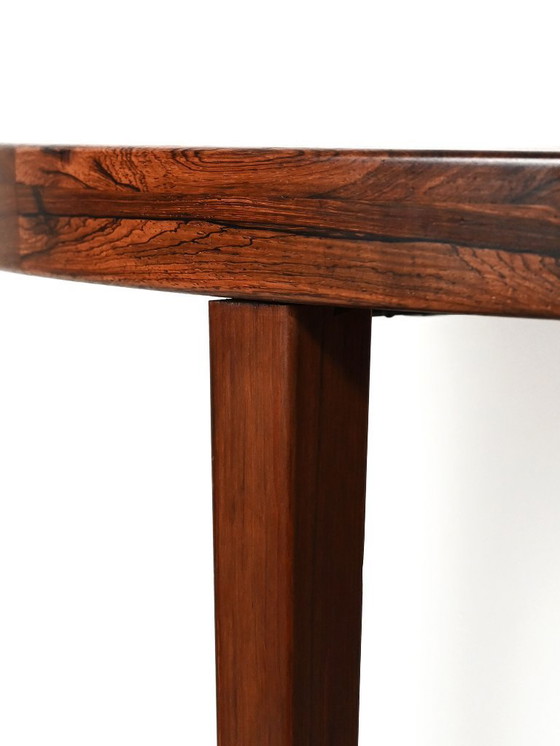 Image 1 of Danish round rosewood table from the 1950s/1960s