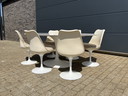 Original Knoll Tulip Oval Table And 6 Knoll Tulip Chairs Top Condition!