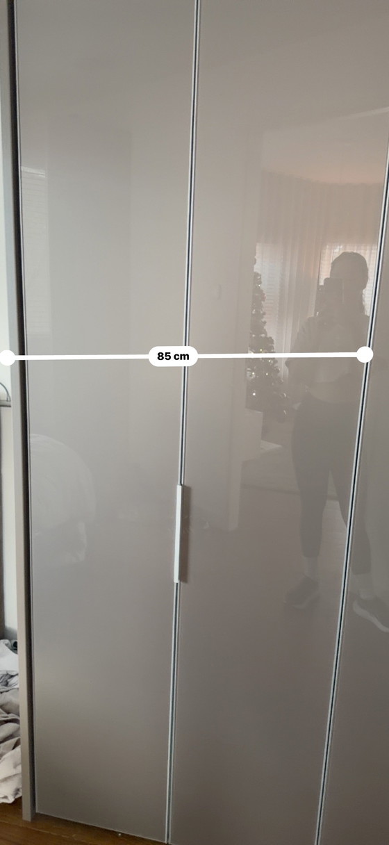 Image 1 of Nolte wardrobe gray as new (1/2) with light