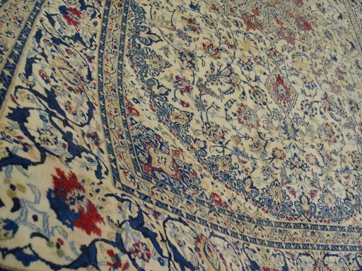 Tapis persan XXL Nain en soie - 495 x 337 cm - Noué à la main