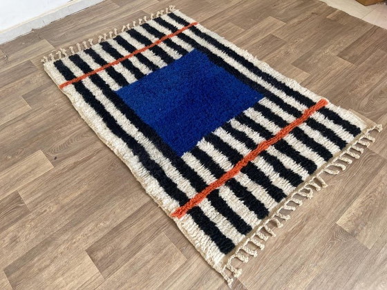 Alfombra marroquí / Alfombra de lana pura hecha a mano de 1,4/2,6 m – Aime Té, Wool (photo 6 of 6)