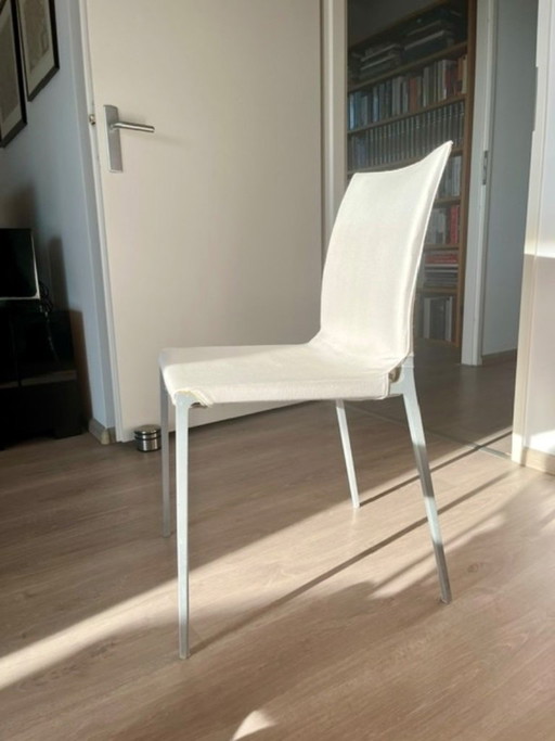 4 sillas de comedor Zanotta LIA – eetkamerstoelen, Aluminium (photo 2 of 5)