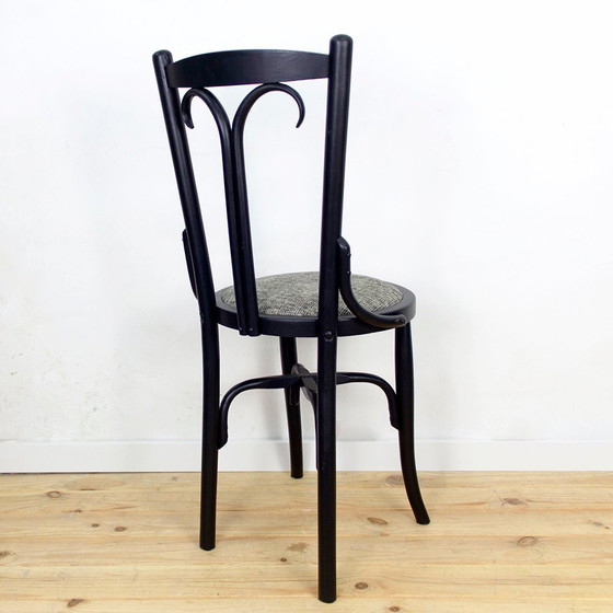 Image 1 of Antiker Art Nouveau Holz Esszimmerstuhl