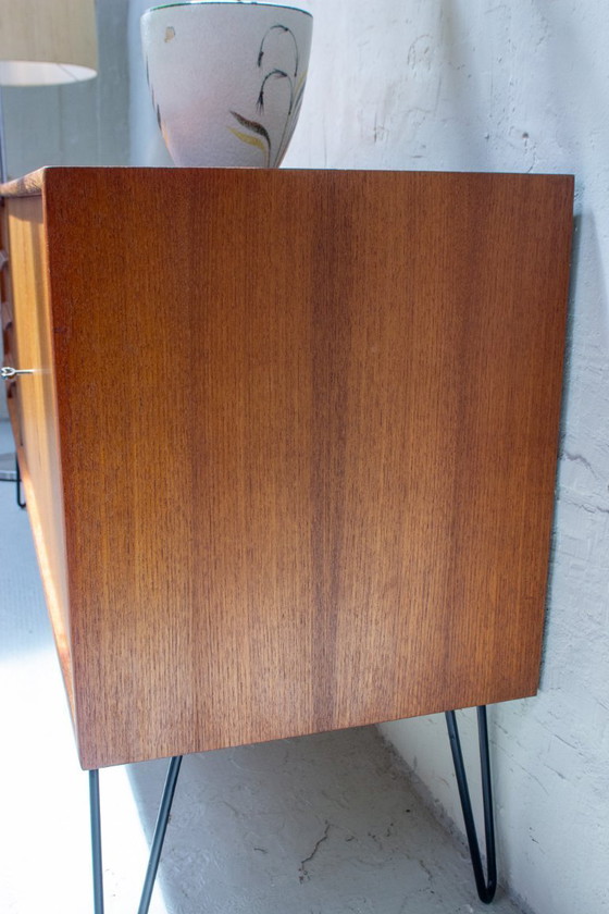 Image 1 of Vintage teak sideboard chest of drawers Danish 60s Mid Century