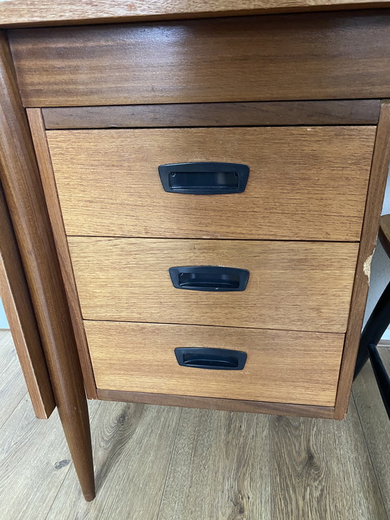 Image 1 of Scrivania vintage danese con ribalte di Arne Vodder degli anni '60