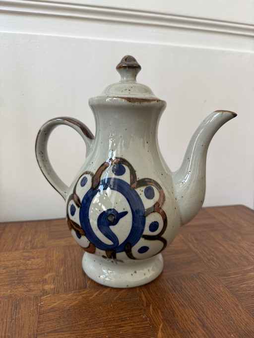Vintage stoneware teapot