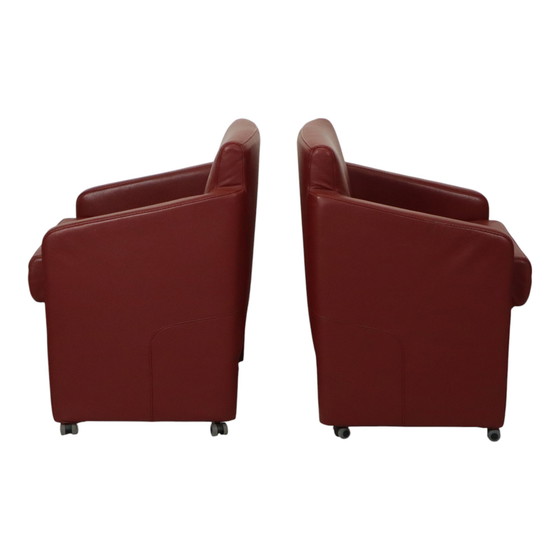 Image 1 of Vintage Couple Red Seats Armchairs