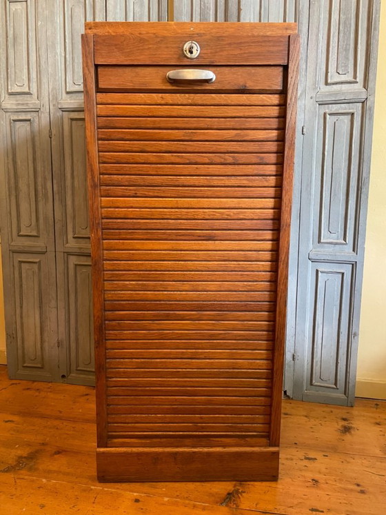 Image 1 of Armoire à volet roulant, classeur, meuble à musique, français