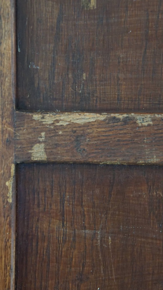 Image 1 of Mobiletto antico in rovere con due ante a rullo