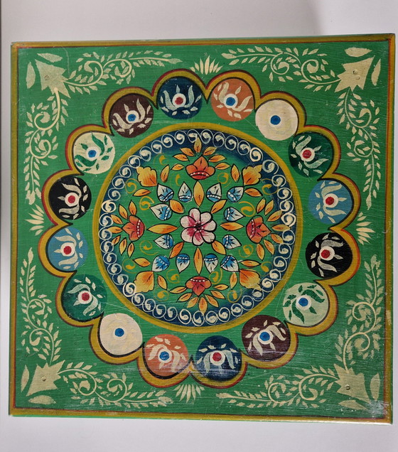 Image 1 of Vintage plant table Indian side table 90s