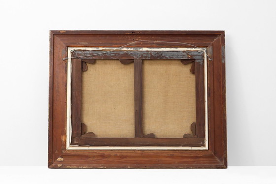 Image 1 of Ölgemälde „Winter in Flandern“ des niederländischen Künstlers Henri Wouters (1866-1935)