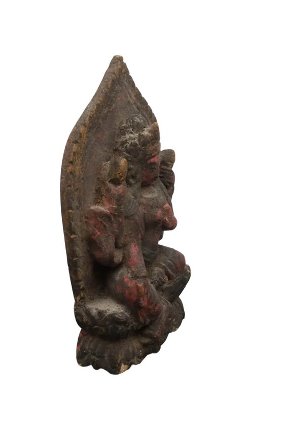 Statue de Tara en Bois Antique – Himalaya, 19e Siècle Collection Musée Peter Hardt Gallery – Sculptures, Wood (photo 3 of 4)