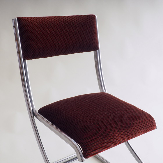 Image 1 of Silla de comedor tubular cromada