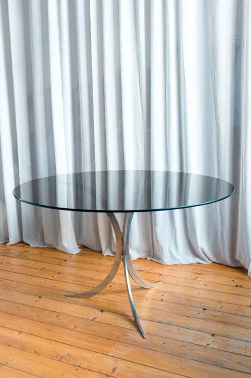 Boris Tabacoff glass dining table