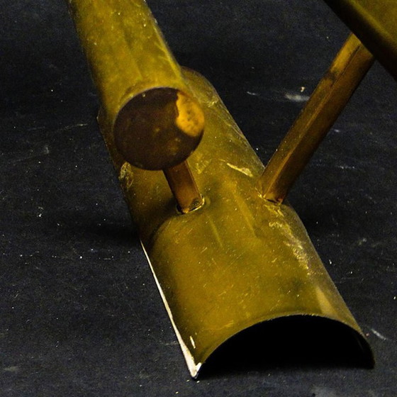 Zweiarmige Wandleuchte aus Metall, 1970er Jahre – Wandleuchten (photo 5 of 8)