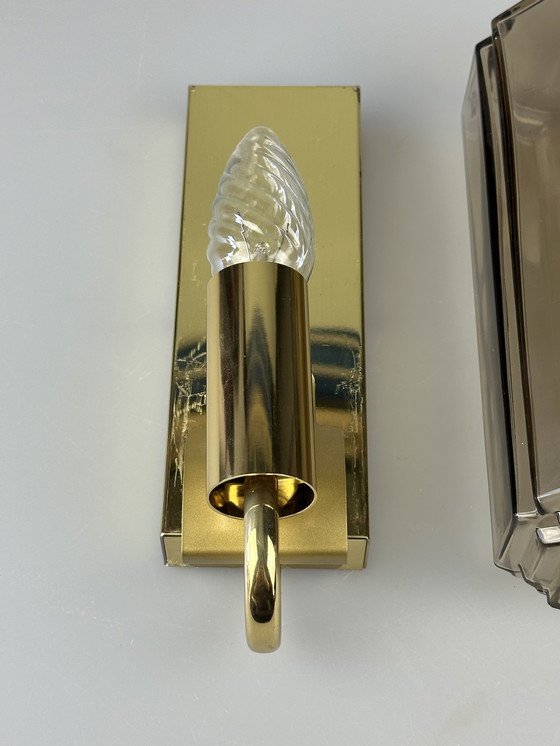 Image 1 of 60s 70s aplique Glashütte Limburg Alemania vidrio y metal Age Design