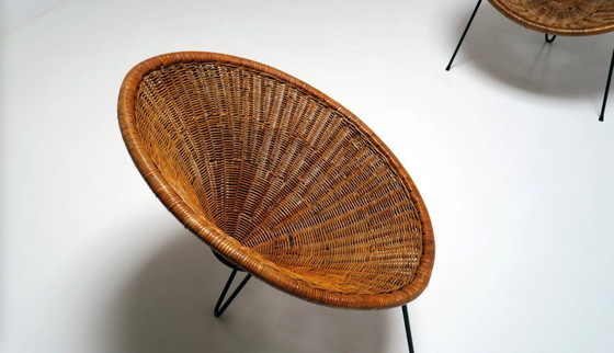 Image 1 of Ensemble de chaises "Tournesol" par Roberto Mango pour Tecno, circa 1950