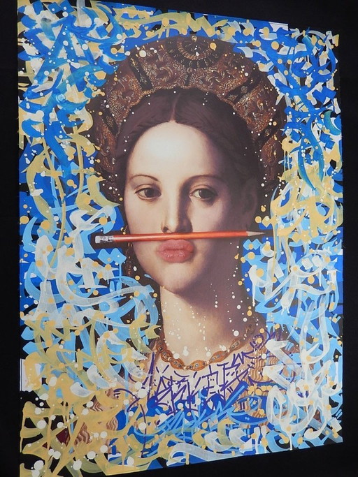 ENIGME09 - No Pen No Gain - Toile D'Artiste – schilderijen tekeningen, Canvas (photo 2 of 10)