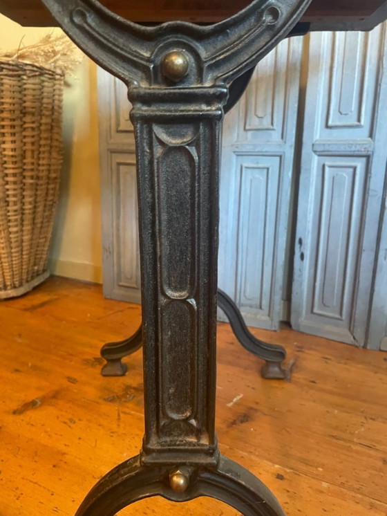 Image 1 of Table de bistrot vintage Table de jardin Table de salle à manger française